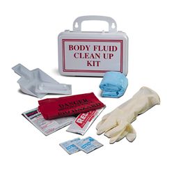 Body Fluid Clean Up Kit Bag - Latex, Supported